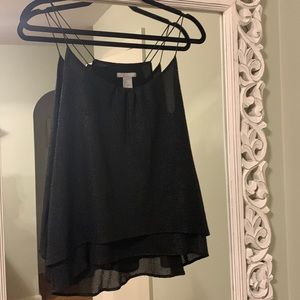 Black shimmery H&M tank NWOT